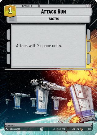 Attack Run (Hyperspace Foil) (995) [Jump to Lightspeed] Foil