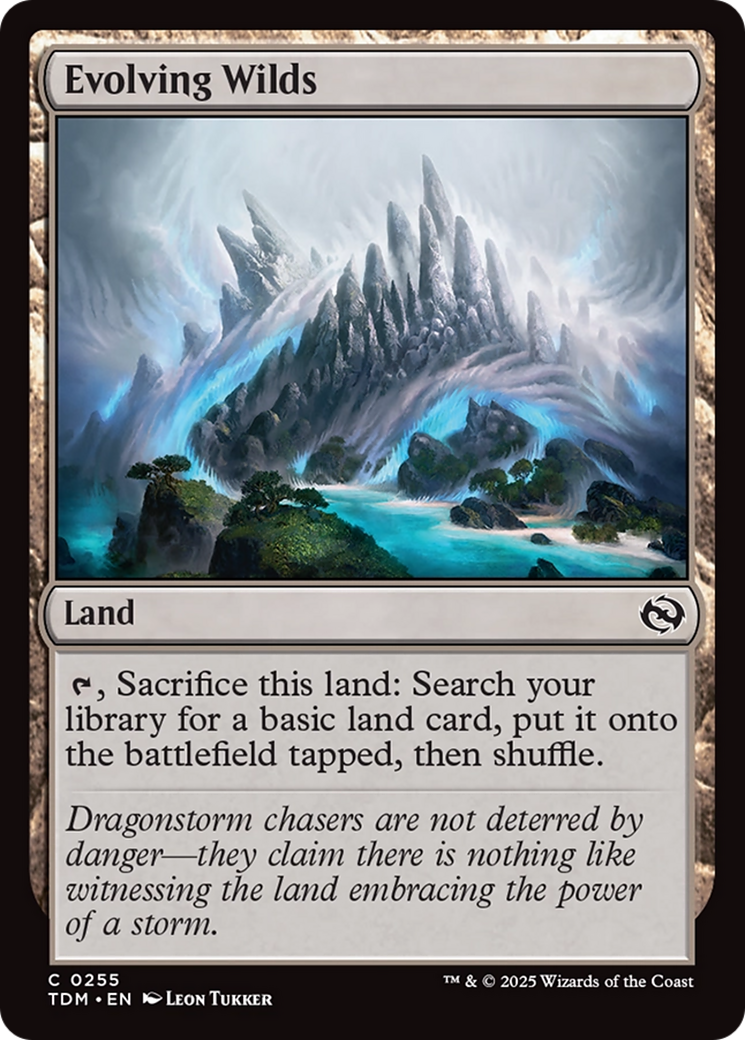 Evolving Wilds (TDM-255) [Tarkir: Dragonstorm] Foil