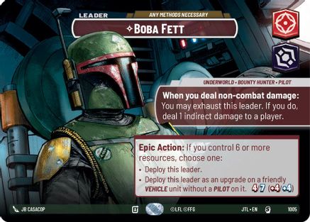 Boba Fett - Any Methods Necessary (Showcase) (1005) [Jump to Lightspeed] Foil