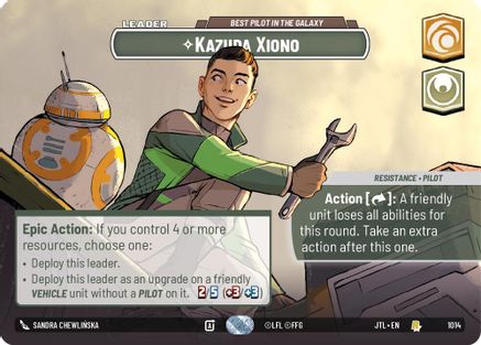 Kazuda Xiono - Best Pilot in the Galaxy (Showcase) (1014) [Jump to Lightspeed] Foil