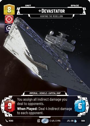 Devastator - Hunting the Rebellion (Prestige Foil) (1068) [Jump to Lightspeed] Foil