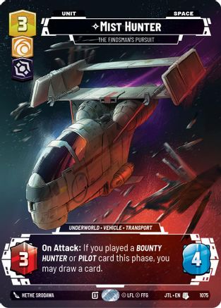 Mist Hunter - The Findsman's Pursuit (Prestige Foil) (1075) [Jump to Lightspeed] Foil