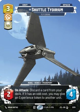 Shuttle Tydirium - Fly Casual (Prestige Foil) (1078) [Jump to Lightspeed] Foil