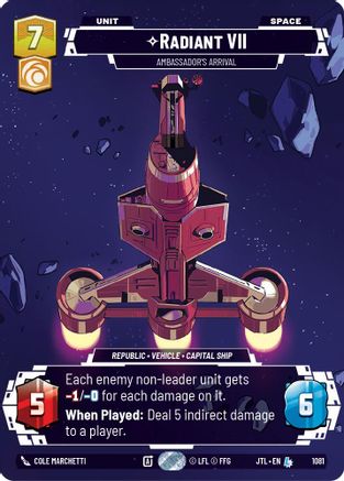 Radiant VII - Ambassadors' Arrival (Prestige Foil) (1081) [Jump to Lightspeed] Foil