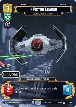 Victor Leader - Leading from the Front (Serialized) (1095) [Jump to Lightspeed] Foil