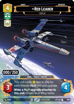 Red Leader - Form Up (Serialized) (1099) [Jump to Lightspeed] Foil
