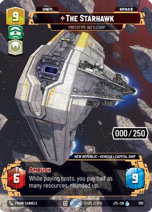 The Starhawk - Prototype Battleship (Serialized) (1101) [Jump to Lightspeed] Foil