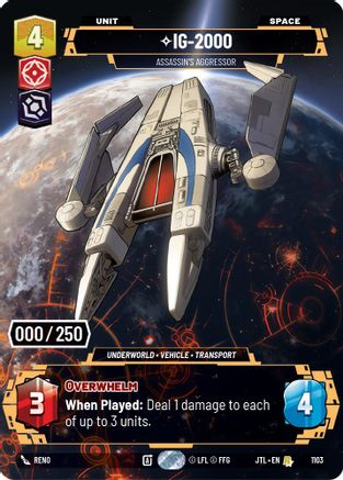 IG-2000 - Assassin's Aggressor (Serialized) (1103) [Jump to Lightspeed] Foil