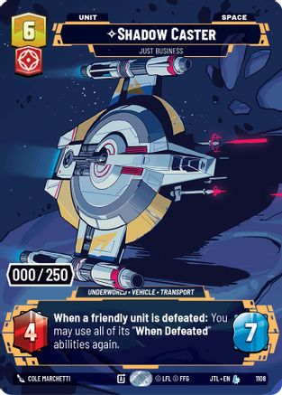 Shadow Caster - Just Business (Serialized) (1108) [Jump to Lightspeed] Foil