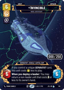 Invincible - Naval Adversary (Serialized) (1112) [Jump to Lightspeed] Foil