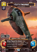 Fett's Firespray - Feared Silhouette (Serialized) (1118) [Jump to Lightspeed] Foil