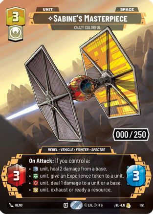Sabine's Masterpiece - Crazy Colorful (Serialized) (1121) [Jump to Lightspeed] Foil