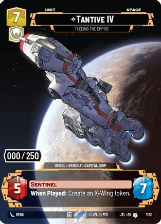 Tantive IV - Fleeing the Empire (Serialized) (1122) [Jump to Lightspeed] Foil