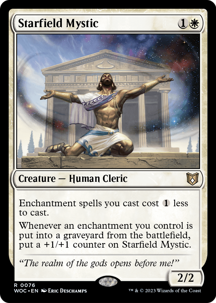 Starfield Mystic (WOC-076) [Wilds of Eldraine Commander]