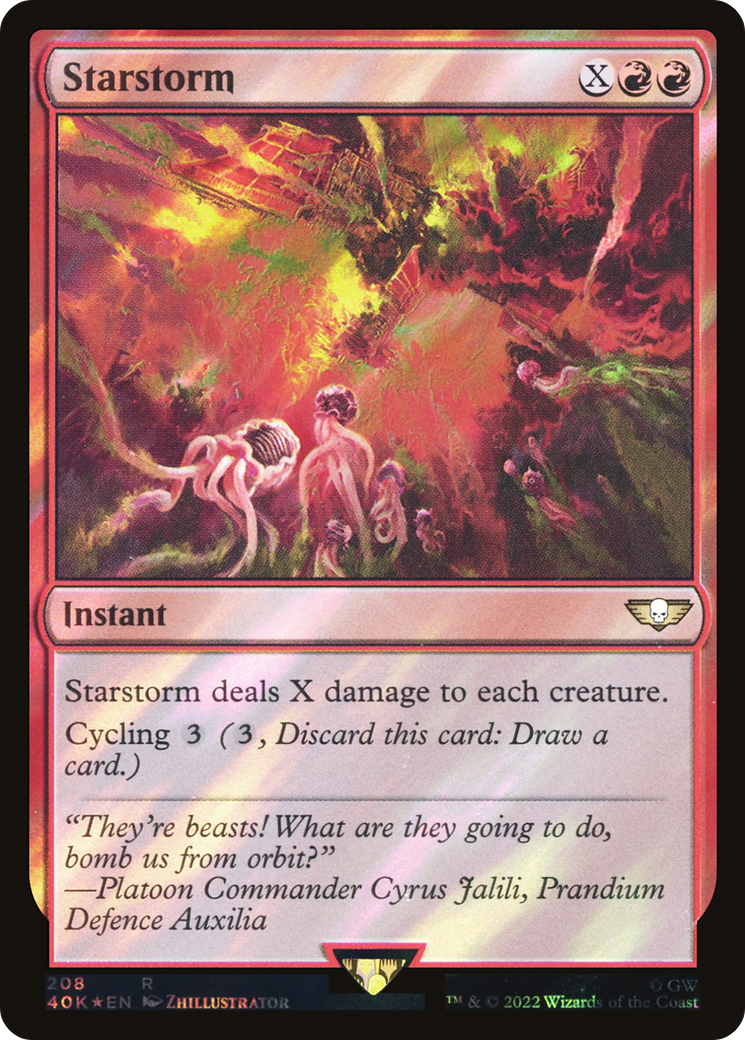 Starstorm (Surge Foil) (40K-208) [Warhammer 40,000 Commander] Foil