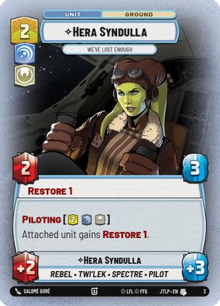 Hera Syndulla - We've Lost Enough (3) [Jump to Lightspeed  Weekly Play Promos]
