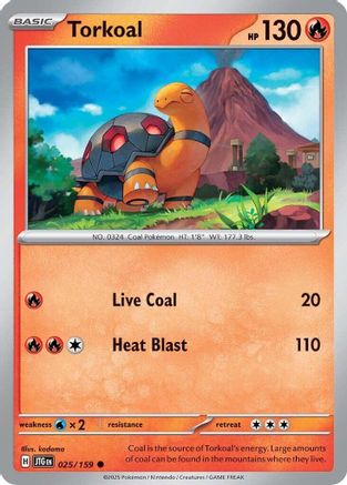 Torkoal 25 - [SV09 Journey Together] Reverse Holofoil