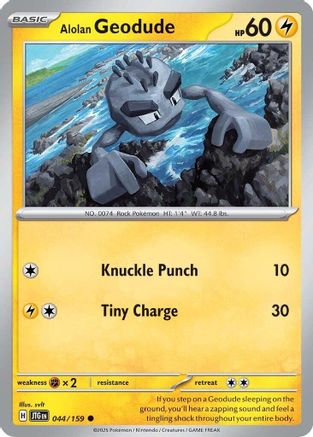 Alolan Geodude 44 - [SV09 Journey Together] Reverse Holofoil