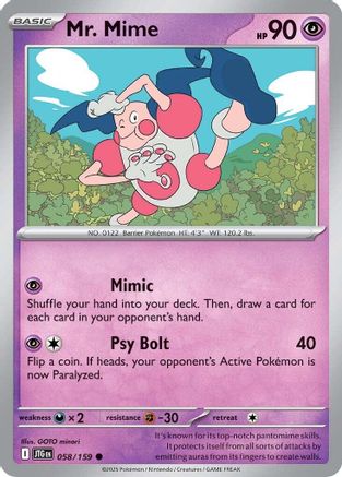 Mr. Mime 58 - [SV09 Journey Together]