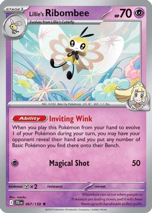 Lillie's Ribombee - 067/159 67 - [SV09 Journey Together] Holofoil