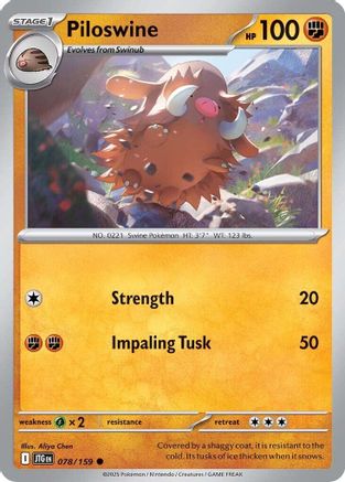 Piloswine 78 - [SV09 Journey Together] Reverse Holofoil