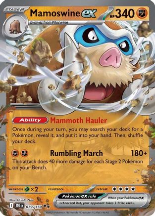 Mamoswine ex - 079/159 79 - [SV09 Journey Together] Holofoil