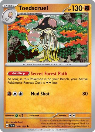 Toedscruel 89 - [SV09 Journey Together] Reverse Holofoil