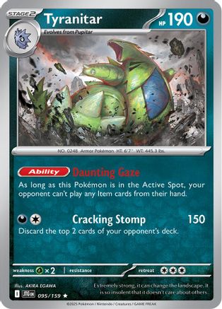 Tyranitar 95 - [SV09 Journey Together] Reverse Holofoil