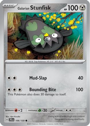 Galarian Stunfisk 106 - [SV09 Journey Together]