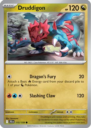 Druddigon 115 - [SV09 Journey Together] Reverse Holofoil
