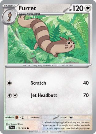 Furret - 119/159 119 - [SV09 Journey Together] Reverse Holofoil