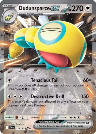 Dudunsparce ex - 121/159 121 - [SV09 Journey Together] Holofoil