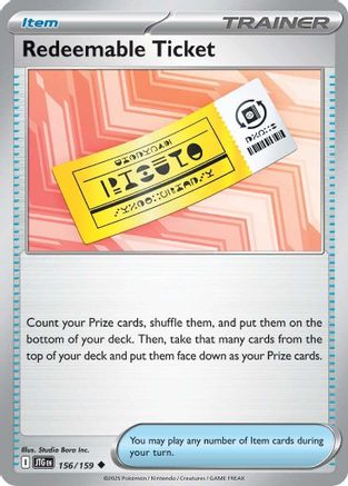 Redeemable Ticket 156 - [SV09 Journey Together]