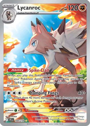 Lycanroc - 166/159 166 - [SV09 Journey Together] Holofoil