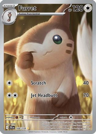Furret - 168/159 168 - [SV09 Journey Together] Holofoil