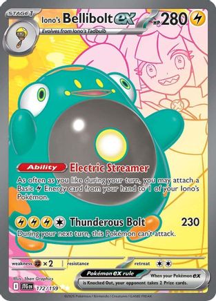 Iono's Bellibolt ex - 172/159 172 - [SV09 Journey Together] Holofoil