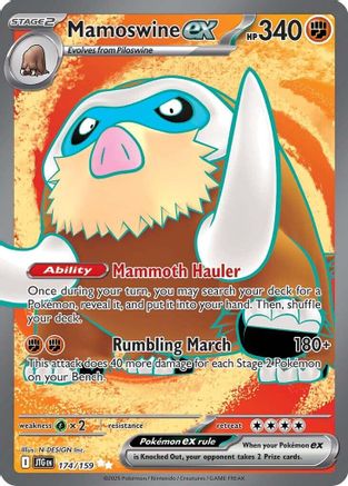 Mamoswine ex - 174/159 174 - [SV09 Journey Together] Holofoil