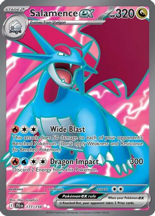Salamence ex - 177/159 177 - [SV09 Journey Together] Holofoil