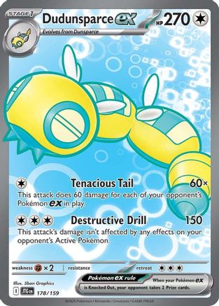 Dudunsparce ex - 178/159 178 - [SV09 Journey Together] Holofoil