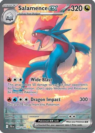 Salamence ex - 187/159 187 - [SV09 Journey Together] Holofoil