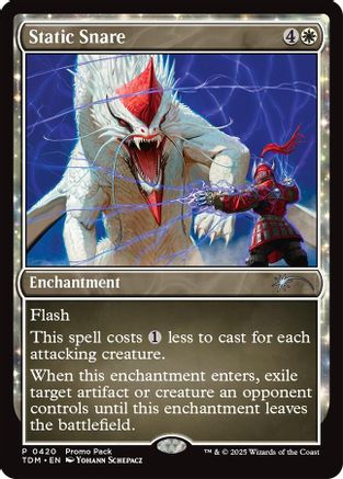Static Snare (PPTDM-420) [Promo Pack: Tarkir: Dragonstorm] Foil