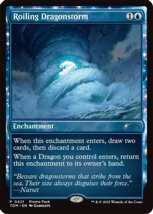 Roiling Dragonstorm (PPTDM-421) [Promo Pack: Tarkir: Dragonstorm]