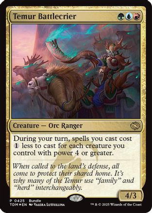 Temur Battlecrier (UMP-425) [Unique and Miscellaneous Promos] Foil