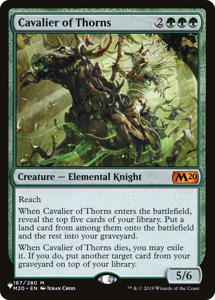 Cavalier of Thorns (LIST-M20-167) [The List] Foil