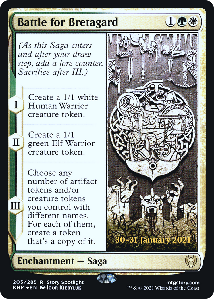 Battle for Bretagard (PRE-203S) [Kaldheim Promos] Foil