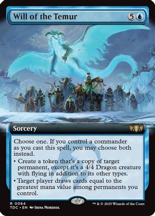 Will of the Temur (Extended Art) (TDC-064) [Commander: Tarkir: Dragonstorm]