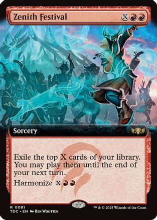 Zenith Festival (Extended Art) (TDC-081) [Commander: Tarkir: Dragonstorm]