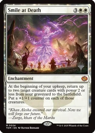 Smile at Death (PPTDM-024) [Promo Pack: Tarkir: Dragonstorm] Foil