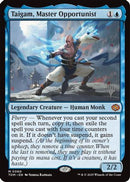 Taigam, Master Opportunist (PPTDM-060) [Promo Pack: Tarkir: Dragonstorm] Foil