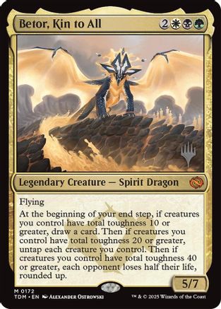 Betor, Kin to All (PPTDM-172) [Promo Pack: Tarkir: Dragonstorm] Foil